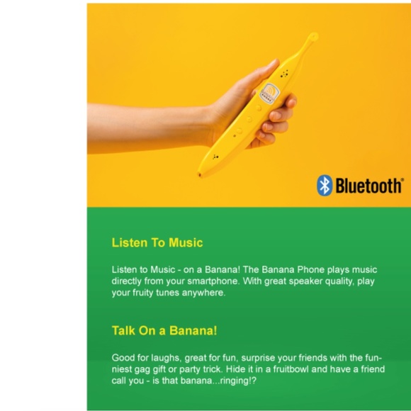 NIB🍌Banana Phone Bluetooth Handset -- works w/iPhone and Android Mobile Devices - Picture 4 of 15
